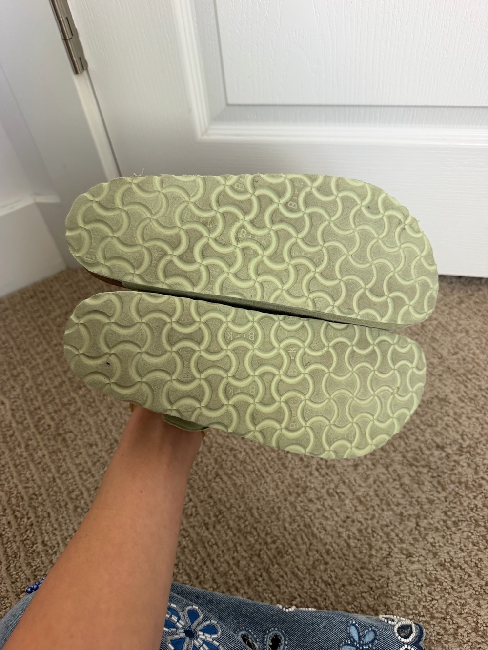 Birkenstock Bostons Suede in Green - Picture 11 of 12